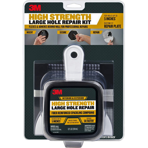 3M LHR-KIT 12oz High Strength Large Hole Repair Kit Spackling Compound-1PK LANC-449240