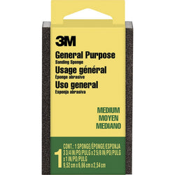 3M CP-002-ESF 3-3/4 x 2-5/8 x 1 Med Sanding Sponge, Block-1PK LANC-4527