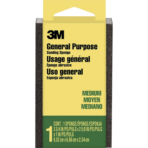 3M CP-002-ESF 3-3/4 x 2-5/8 x 1 Med Sanding Sponge, Block-1PK LANC-4527