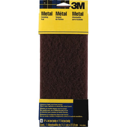 3M 7414NA 4.375 x 11 Med Maroon Hand Sanding Metal Finishing Pad-1PK LANC-4588