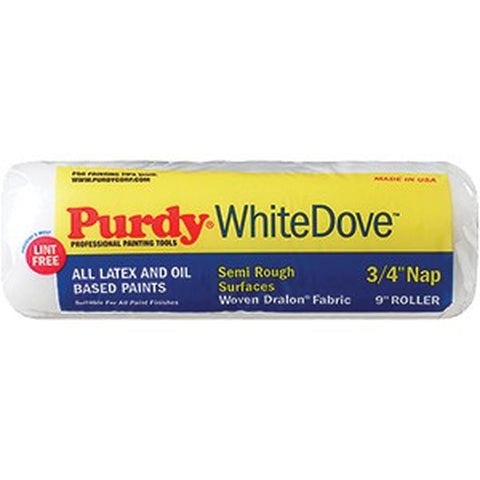 Purdy 144672094 9 x 3/4 Nap Woven Dralon Fabric White Dove Roller Cover-1PK LANC-4615