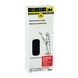 3M 53044-A 4.1875 x 11.25 M-127 (120 Grit) Drywall Sanding Sheets (100/pk) LANC-4692