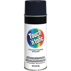 Derusto 55275830 12oz Flat Black Touch 'n Tone All Purpose Spray Paint-1PK LANC-474