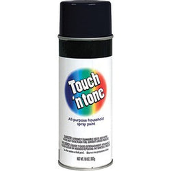 Derusto 55276830 12oz Gloss Black Touch 'n Tone All Purpose Spray Paint-1PK LANC-476