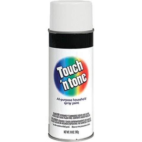 Derusto 55280830 12oz Flat White Touch 'n Tone All Purpose Spray Paint-1PK LANC-484