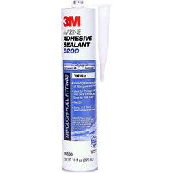 3M 5200 10oz (295ml) PN06500 White Marine Adhesive Sealant Cartridge-12PK LANC-5052