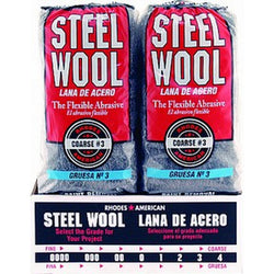 Rhodes American 106606-06 Grade 3 Steel Wool 16 Pad Poly Sleeve-1PK LANC-5815