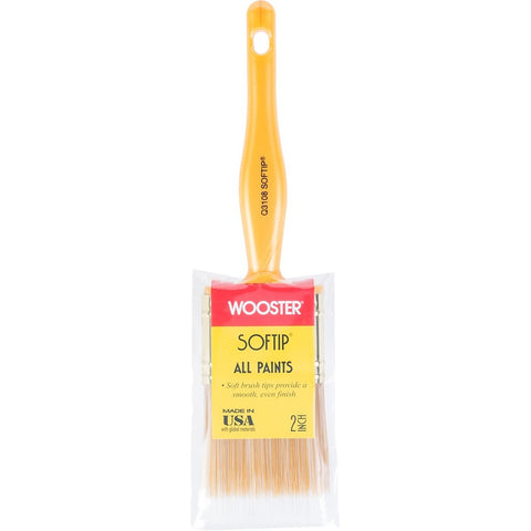 Wooster Q3108 2 Softip Nylon Flat Wall/Trim Paint Brush-1PK