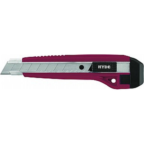 Hyde 42030 18mm 8pt Auto Lock Snap Off Blade Utility Knife w/ 3 Blades-1PK LANC-5999