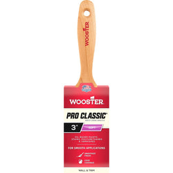 Wooster L1104 3 White China Bristle Pro Classic Varnish Soft Paint Brush-1PK