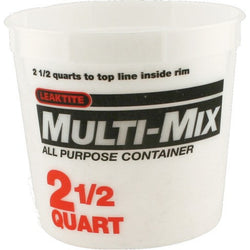 Leaktite 1044481 5M3 2-1/2 Qt Multi Mix Container-1PK LANC-6346