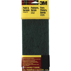 3M 7413NA 4.375 x 11 Coarse Green Hand Sanding Stripping Pad-1PK LANC-6582