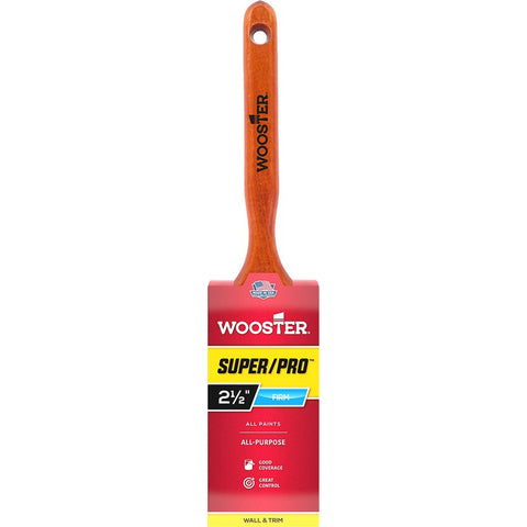 Wooster J4102 2-1/2 Super/Pro Badger Firm Flat Sash Paint Brush-1PK