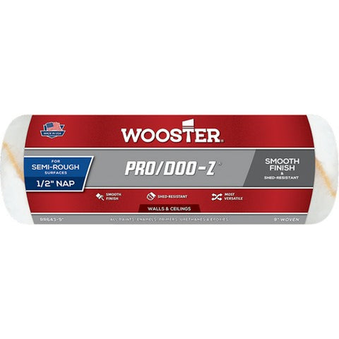Wooster RR643 9 x 1/2 Nap Pro/Doo-Z Roller Cover-1PK