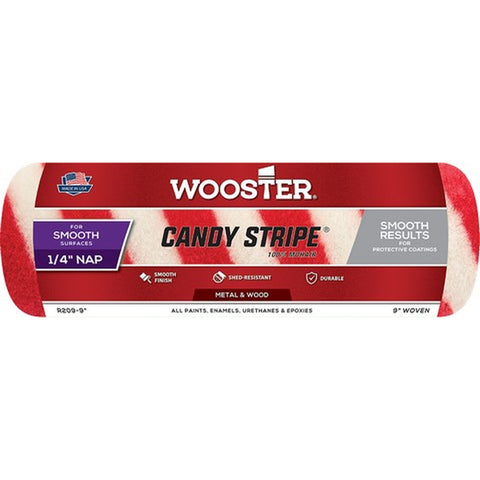 Wooster R209 9 x 1/4 Nap Candy Stripe Roller Cover-1PK LANC-752