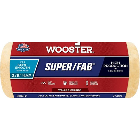 Wooster R239 7 x 3/8 Nap Super/Fab Roller Cover-1PK LANC-756