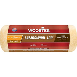 Wooster R293 9 x 1-1/4 Nap Lambswool 100 Roller Cover-1PK