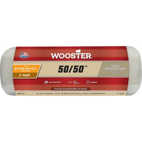Wooster R297 9 x 1 Nap 50/50 Roller Cover-1PK