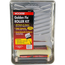 Wooster R914 9 Golden Flo Flat Paints Roller Kit (3pc)-1PK