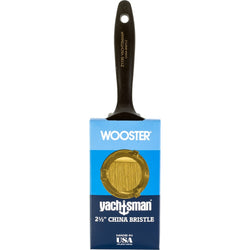 Wooster Z1120 2-1/2 Yachtsman White China Firm Bristle Flat Varnish Paint Brush-1PK