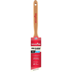 Wooster Z1293 1-1/2 Pro Classic Black China Firm Bristle Angle Sash Paint Brush-1PK