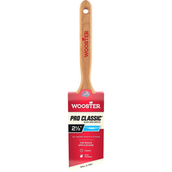 Wooster Z1293 2-1/2 Pro Classic Black China Firm Bristle Angle Sash Paint Brush-1PK