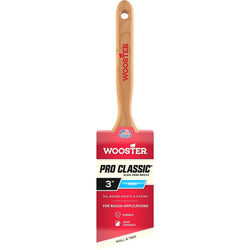 Wooster Z1293 3 Pro Classic Black China Firm Bristle Angle Sash Paint Brush-1PK