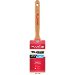 Wooster Z1202 2-1/2 Pro Classic Black China Firm Bristle Flat Sash Paint Brush-1PK