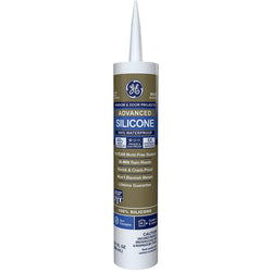 GE GE5010 10.1oz White Window & Door Silicone II Sealant (2811093)-12PK LANC-9231
