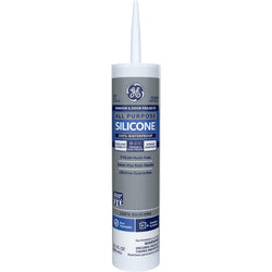 GE GE012A 10.1oz Clear Window & Door Silicone I Sealant (2795576)-12PK LANC-9240
