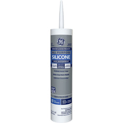 GE GE112A 10.1oz White Window & Door Silicone I Sealant (2749483)-12PK LANC-9241