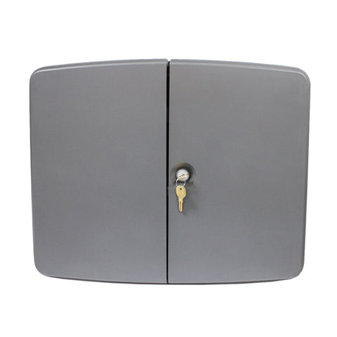 216 Key Gray Key Cabinet Large Capacity Hinged Door Lock And Key 19 X 16 X 4