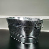 Galvanized Metal Ice Bucket Beverage Beer Drink Party Cooler Bucket 15358