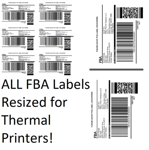 3M Amazon FBA Label Split Resizer Software Print to Thermal Printer Free Labels