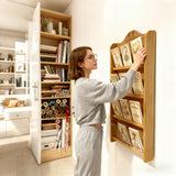 Wallmount Card Rack 12 Slots 5x7¡± Hardwood Greeting Cards 38x18.5 USA WOODENMALLET-TCWR12LO