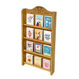 Wallmount Card Rack 12 Slots 5x7¡± Hardwood Greeting Cards 38x18.5 USA WOODENMALLET-TCWR12LO