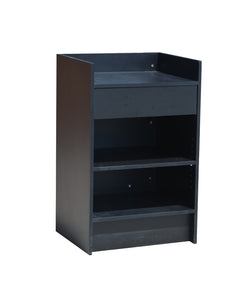 Black cash counter  24 inch cash wrap checkout frame shelf retail store display
