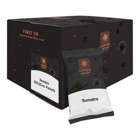 Copper Moon Sumatra Blend Coffee Portion Pack 2.25 oz. - 36/Pieces WS-110CMFPSMTRA