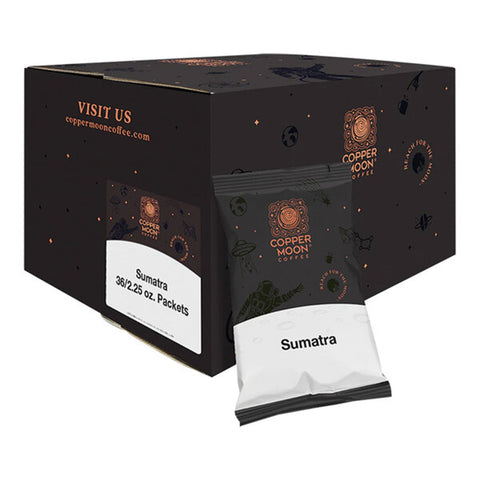 Copper Moon Sumatra Blend Coffee Portion Pack 2.25 oz. - 36/Pieces WS-110CMFPSMTRA