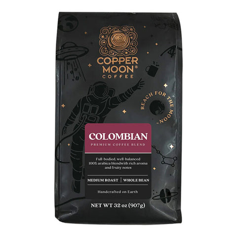 Copper Moon Colombian Blend Whole Bean Coffee 2 lb. - 4/Pieces WS-110CMWBCLMBN