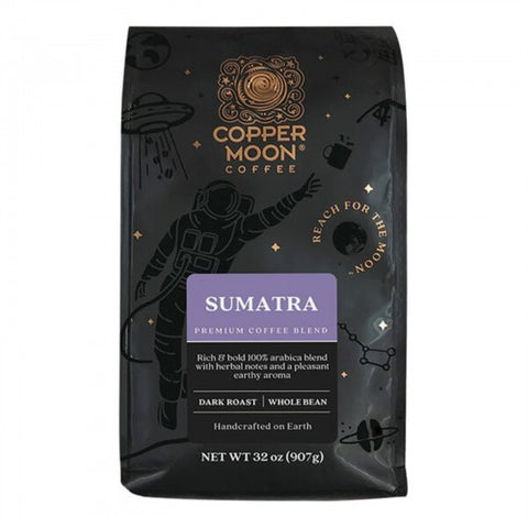 Copper Moon Sumatra Blend Whole Bean Coffee 2 lb. - 4/Pieces WS-110CMWBSMTRA