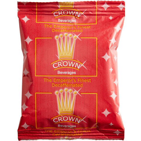 Crown Beverages Emperor's Finest Premium Blend Decaf Coffee Packet 2 oz. - 80/Pieces WS-110EMPFINDEC