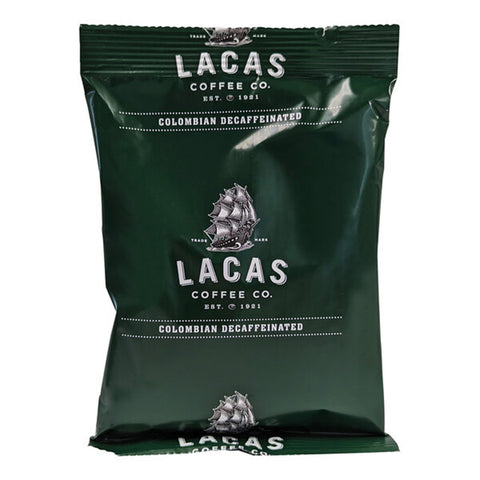 LaPieces Coffee 100% Colombian Decaf Coffee Packet 2.5 oz. - 42/Pieces WS-110LCPKDCCLM