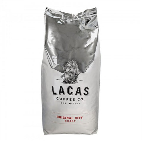 LaPieces Coffee Original City Roast Whole Bean Coffee 5 lb. - 4/Pieces WS-110LCWBCITY