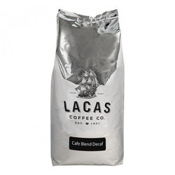 LaPieces Coffee Cafe Blend Decaf Whole Bean Coffee 5 lb. - 4/Pieces WS-110LCWBDCBLD