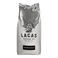 LaPieces Coffee Cafe Blend Decaf Whole Bean Coffee 5 lb. - 4/Pieces WS-110LCWBDCBLD