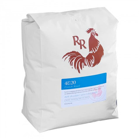 Red Rooster Organic 4&20 French Roast Whole Bean Coffee 5 lb. WS-110RR4205LB