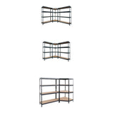 AR Shelving Garage Series 35 x 35 x 71 4- Shelf Boltless Fiberboard Shelving WS-243khitr18s403