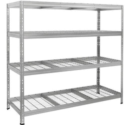 AR Shelving 18 x 47 x 71 NSF 5- Shelf Galvanized Boltless Rivet Wire Shelving WS-243trm18s418khkez