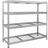 AR Shelving 18 x 47 x 71 NSF 5- Shelf Galvanized Boltless Rivet Wire Shelving WS-243trm18s418khkez